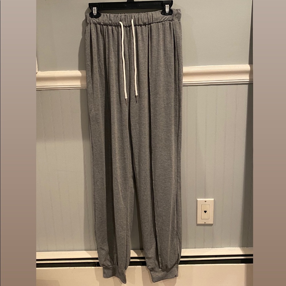 Gray sweatpants